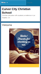 Mobile Screenshot of culvercitychristianschool.org